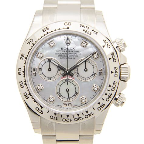 Rolex Cosmograph Daytona watch: 18 kt white gold